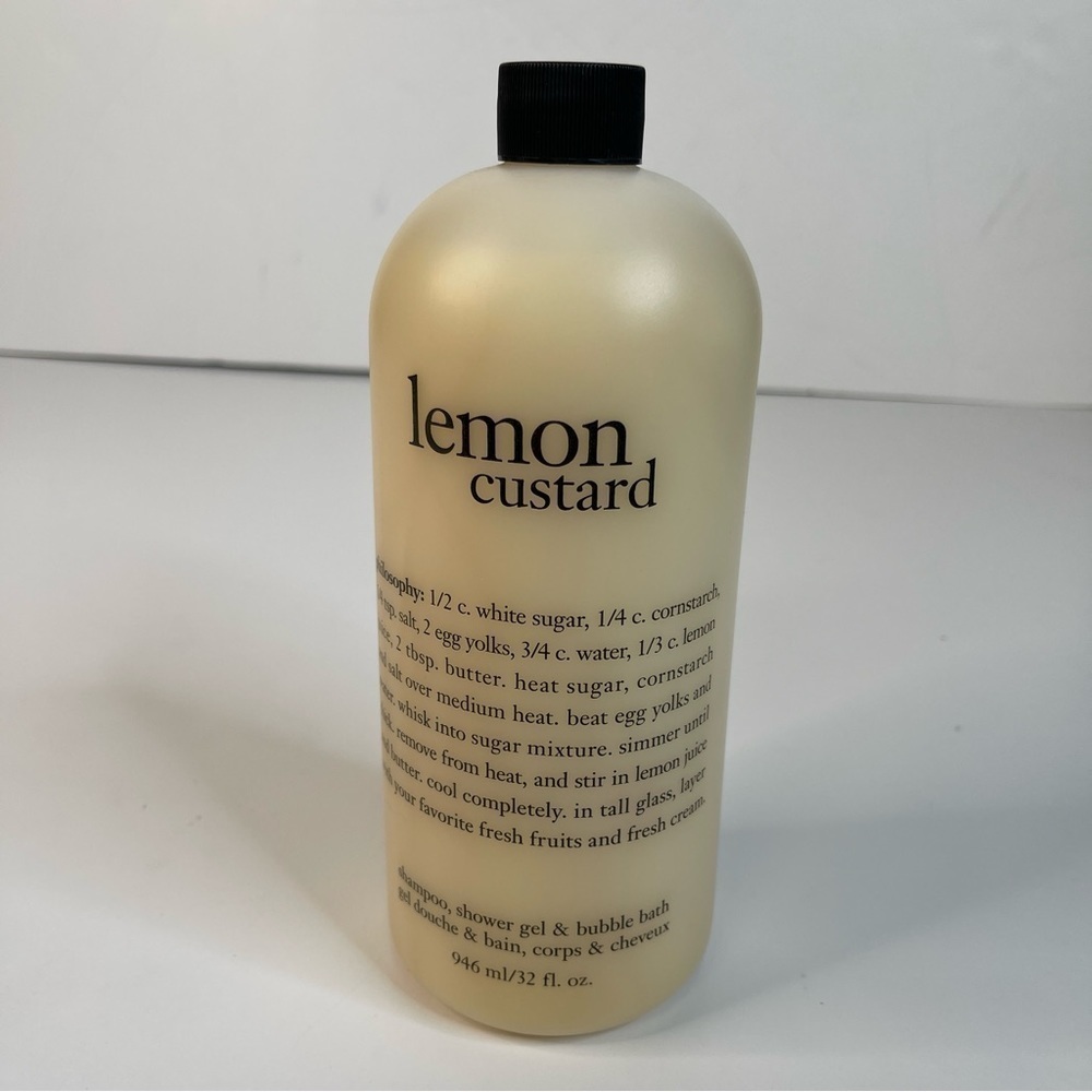Philosophy Lemon Custard Bath Shower Gel 32 oz NWT